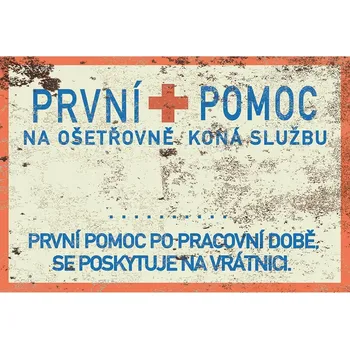 Obraz Cedule První Pomoc