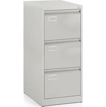 Zásuvkový kontejner Rauman Kovová kartotéka A4 45,5 x 62 x 101,5 cm světle šedá