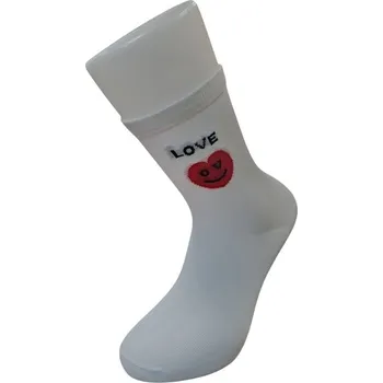 Pánské ponožky Aura Via Dámské ponožky Valentýn Bílé 38-41