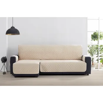 Přehoz na lůžko Přehoz na pohovku z veluru, ochrana na sedačku, rohovou sedačku, prošívaný, 200 cm levý