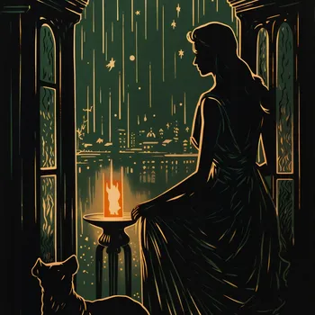 Plakát Plakát Noční Šepotání bez rámu 50 x 50 cm