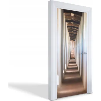 Fototapeta Fólie ochranná na dveře s ozdobným potiskem Nekonečný tunel 95x205 cm
