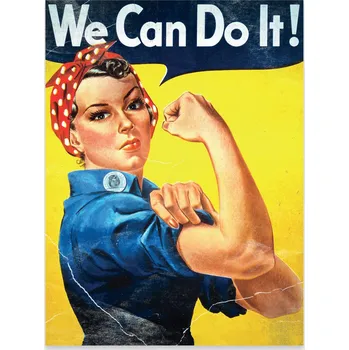 Obraz Plakát na zeď PRL Žena Retro do ložnice obýváku Bez rámu 70x50