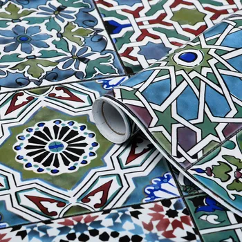 Vrták Nábytková fólie Vzor Marocké dlaždice Rozměr 67x150cm Dekorace na nábytek