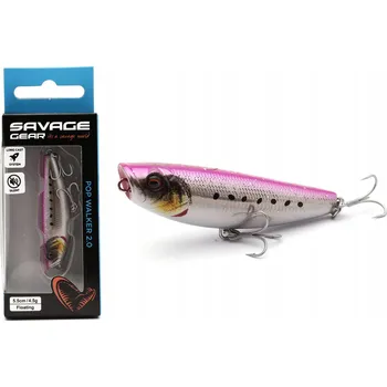 Umělá nástraha SAVAGE GEAR Nástraha wobler Pop Walker 2.0 5,5 cm - Pink Sardine