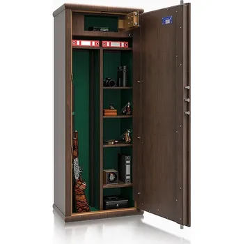 Trezor Metalk Luxusní skříň na pět zbraní Araldo kombi, wood line