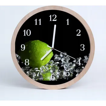 Hodiny Rustikální nástěnné hodiny do loftu Limetka do obýváku 25 cm