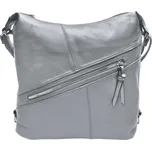 Velký středně šedý kabelko-batoh s šikmou kapsou Flopsy