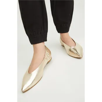 Dámské baleríny Kožené baleríny Medicine RS24.OBD500 zlatá GLX, EUR 38