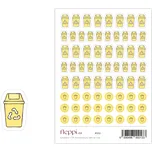 Fleppi Samolepky tříděný odpad 68 ks plast