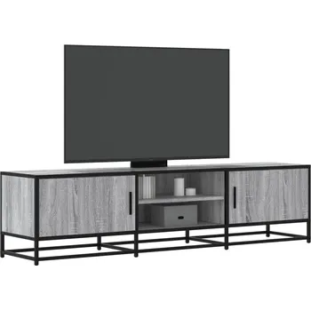 Televizní stolek vidaXL TV skříňka 160 x 35 x 41 cm kompozitní dřevo a kov [848848] Barva: šedá sonoma