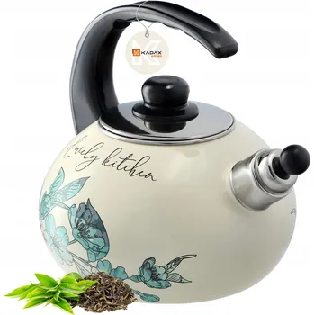 Varná konvice Tradiční ocelová smaltovaná Konvice Kadax 2,2 l béžová