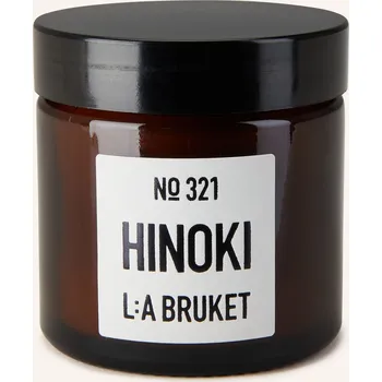 Svíčka L:A Bruket Vonná Svíčka Hinoki, hnědá