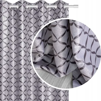 Závěs ZATEMŇOVACÍ ZÁVĚSY S KOLEČKY OKA 140x210 VLNA