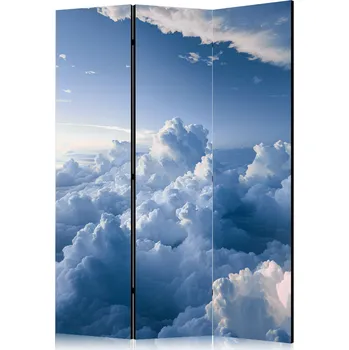 Paraván Paraván - Vzdušné krajiny: Paprsky osvětlující nadýchané oblačné útvary Velikost: 135x172 cm, Provedení: Jednostranný