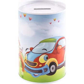 autíčko Kovová pokladnička plechovka Auta Různé