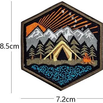 Nášivka WARAGOD Vyšívaná nášivka Mountain Camping 03