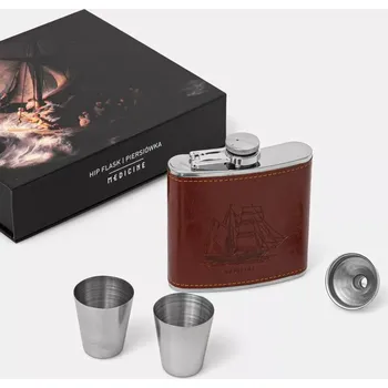 Láhev Dárková sada: náprsní láhev, kalíšky a nálevka Medicine RW24.ROU801 vícebarevná MLA