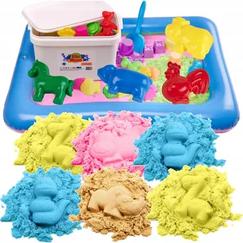 kinetický písek BibiMoon Polský Kinetický písek 6 kg SADA