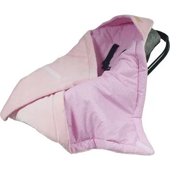 Zavinovačka ZAVINOVAČKA/Dečka do autosedačky Růžové puntíky_Růžová