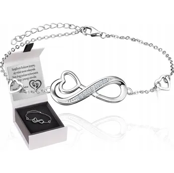 Náramek STŘÍBRNÝ NÁRAMEK 925 NEKONEČNO GRAVÍROVÁNÍ