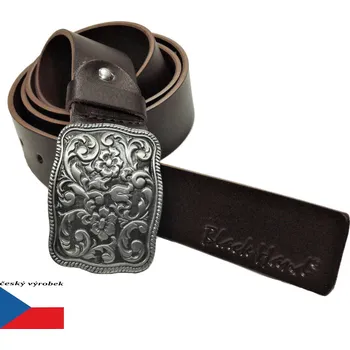 Opasek Black 025-78 kožený pásek hnědý