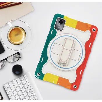 Pouzdro na tablet Outdoorový Obal Na Lenovo Tab M11 / K11 - Pestrobarevný Barva: Duhová Červeno-Zelená