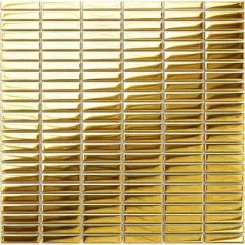 Obklad Skleněná mozaika Szklane Mozaiki 30 x 30 cm, odstíny žluté a zlaté