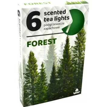 Svíčka Parafínové čajové svíčky Forest Admit 6 ks
