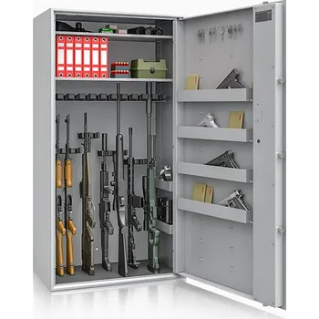 Trezor ISS Skříň na zbraně SIEGEN MAX 500087.01 KL, světle šedá