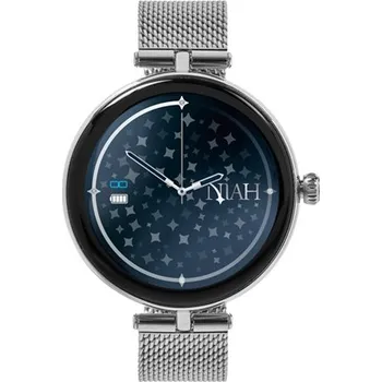 Chytré hodinky Elegantní chytré hodinky Niah Lyra NH-LYRA-M1SIL + dárek zdarma