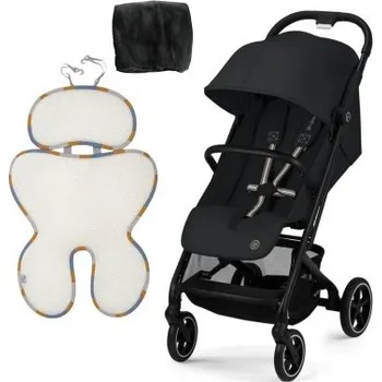 Kočárek Cybex Beezy Cenově zvýhodněný set - Black/Magic Black