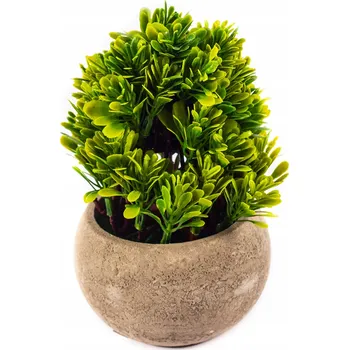 umělá květina OZDOBNÁ ROSTLINA V KVĚTINÁČI mini keřík 16 CM