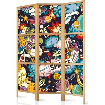 Paraván Japonský paraván - Teenager's Space I Velikost: 135x172 cm
