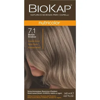 Barva na vlasy BIOKAP Nutricolor Barva na vlasy Švédský blond 7.1
