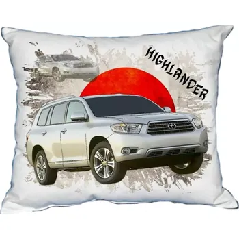 Povlak na dekorativní polštářek Polštářek s osobním autem Toyota Highlander (Polštářek s osobním autem )