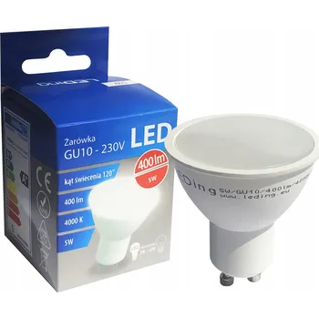 Žárovka LED halogenová žárovka 5W 400lm GU10 4000K