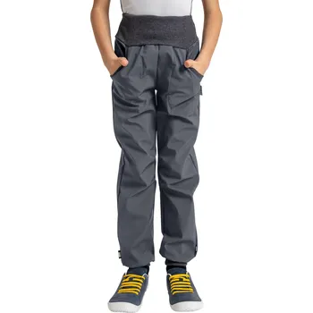 Oblečení a móda Dětské softshellové kalhoty s fleecem Street, Tm. Šedá Velikost: 140/146