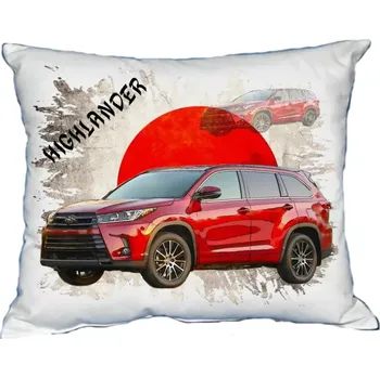 Povlak na dekorativní polštářek Polštářek s osobním autem Toyota Highlander 2017 (Polštářek s osobním autem )