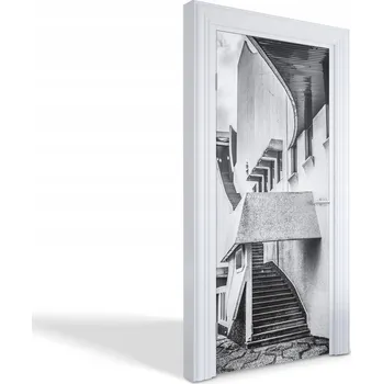 Fototapeta Dekorativní samolepka ozdoba na dveře Modernistická architektura 95x205 cm