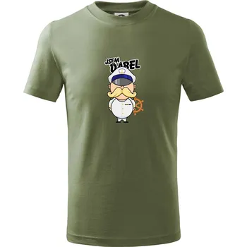 Chlapecké tričko Jsem ďábel kapitán - Tričko dětské bavlněné - 158 cm/12 let ( Khaki )