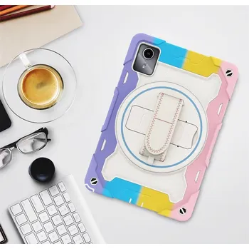 Pouzdro na tablet Outdoorový Obal Na Lenovo Tab M11 / K11 - Pestrobarevný Barva: Duhová Fialovo-Růžová