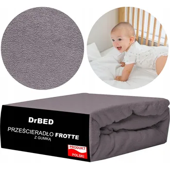 Prostěradlo Prostěradlo do Postýlky 120x60 s Gumou Froté ŠEDÉ Prodyšné Polské