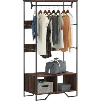 Věšák vidaXL Šatní skříň 90 x 50 x 180 cm kompozitní dřevo [848673] Barva: hnědý dub