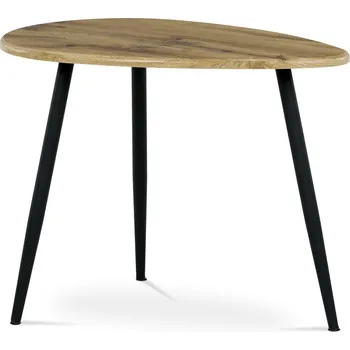 Konferenční stolek Konferenční stůl MONET — kov, MDF, černá / divoký dub