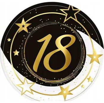 Talíř Talířky na 18. narozeniny osmnáctka 23 cm 6 Ks