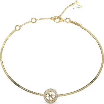 Náramek Guess Módní pozlacený náramek 4G Crush JUBB04163JWYG 18,5 cm + 2 měsíce na vrácení zboží