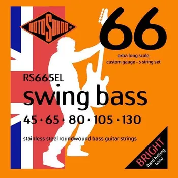 Struna pro kytaru a smyčcový nástroj Basové struny Rotosound RS665EL Swing Bass