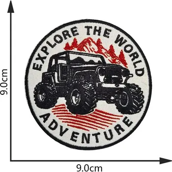 Nášivka WARAGOD Vyšívaná nášivka Prozkoumat svět Dobrodružství