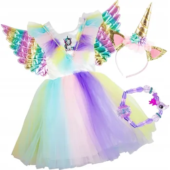 Karnevalový kostým KOSTÝM S ŠATY A ČELENKOU vel M 92